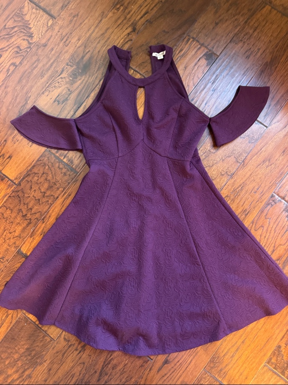 miami Deep Purple textured Dress